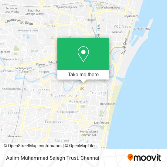 Aalim Muhammed Salegh Trust map