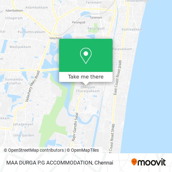 MAA DURGA P.G ACCOMMODATION map