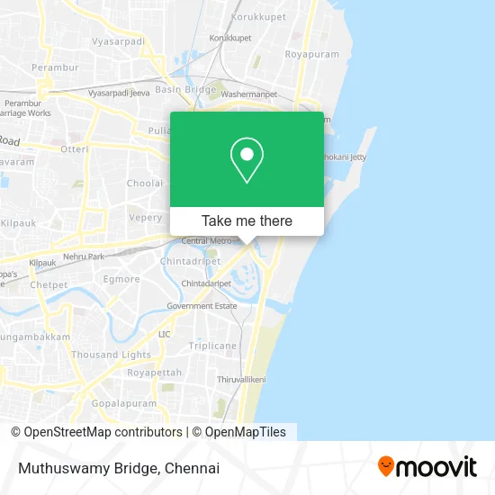 Muthuswamy Bridge map