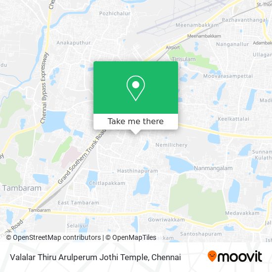 Valalar Thiru Arulperum Jothi Temple map