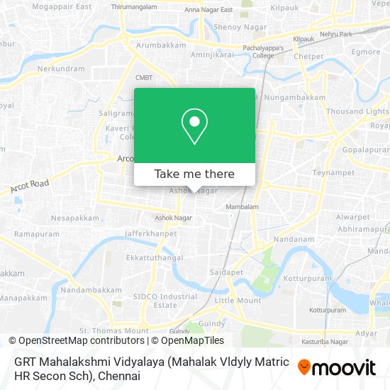 GRT Mahalakshmi Vidyalaya (Mahalak Vldyly Matric HR Secon Sch) map