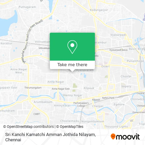 Sri Kanchi Kamatchi Amman Jothida Nilayam map