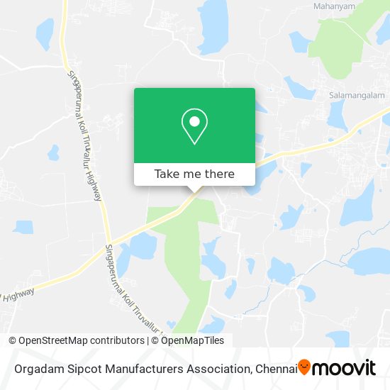Orgadam Sipcot Manufacturers Association map