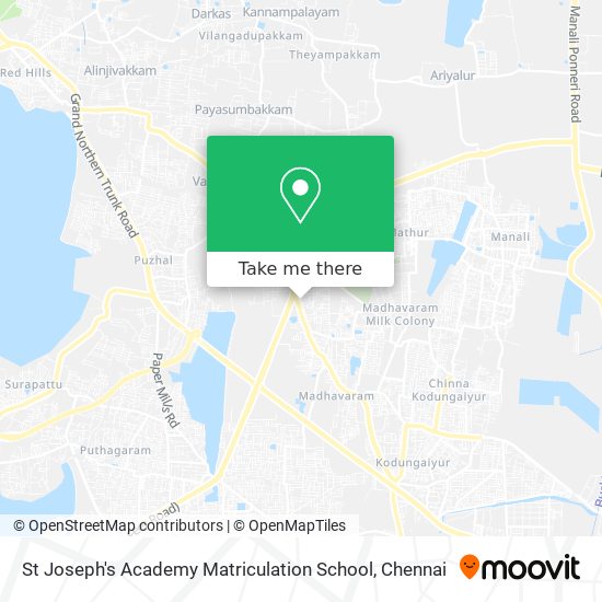 St Joseph's Academy Matriculation School map