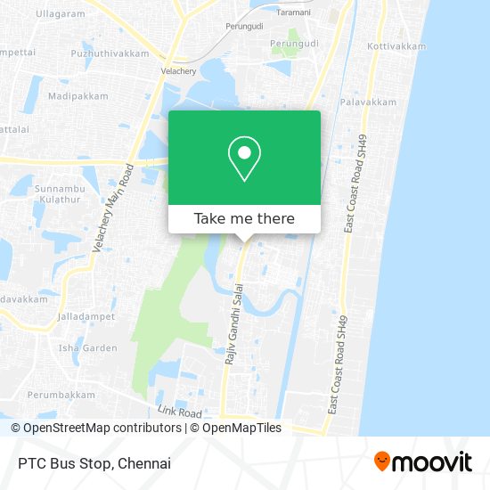 PTC Bus Stop map