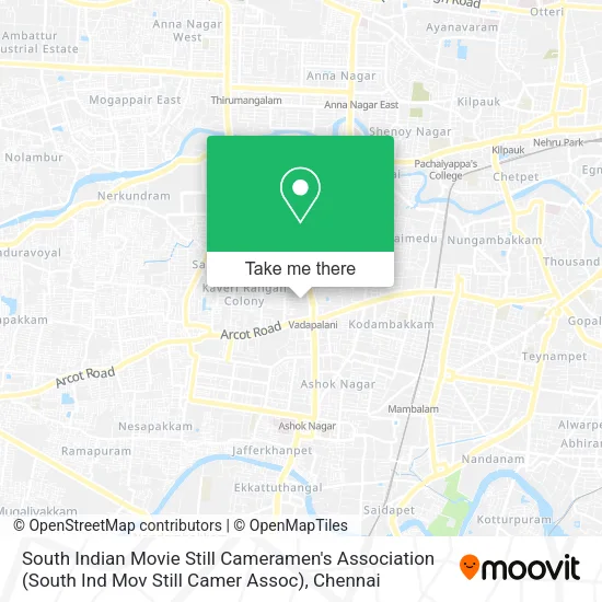 South Indian Movie Still Cameramen's Association (South Ind Mov Still Camer Assoc) map