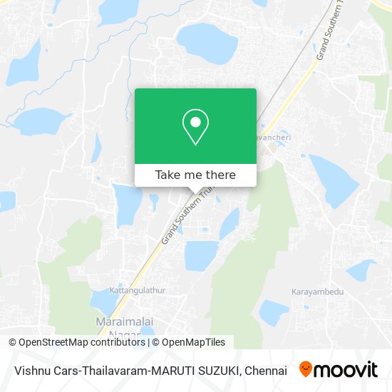 Vishnu Cars-Thailavaram-MARUTI SUZUKI map
