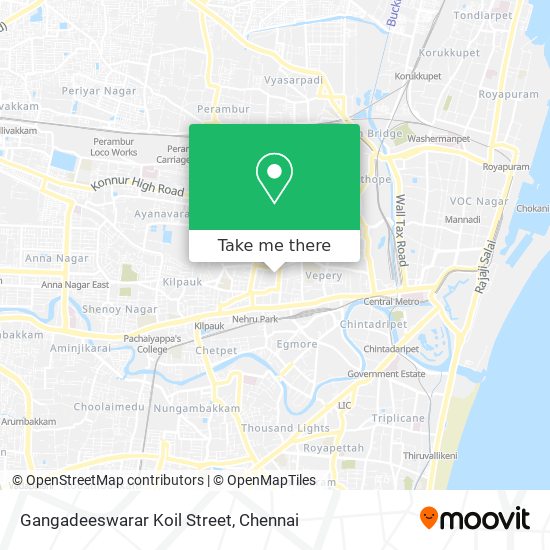 Gangadeeswarar Koil Street map