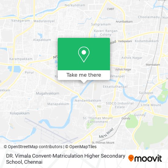 DR. Vimala Convent-Matriculation Higher Secondary School map