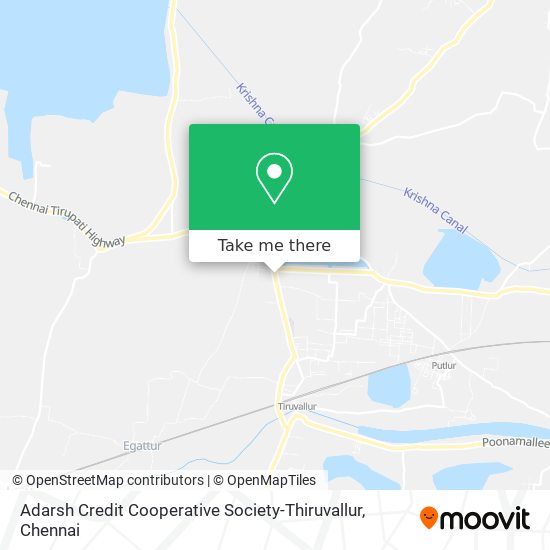 Adarsh Credit Cooperative Society-Thiruvallur map