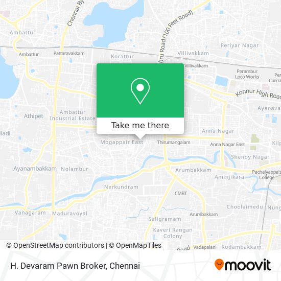 H. Devaram Pawn Broker map