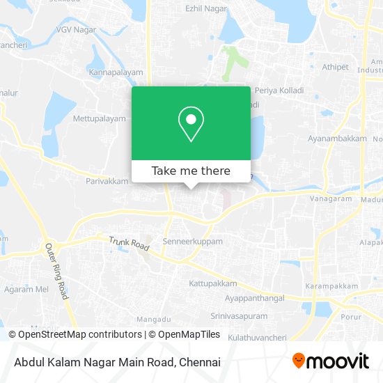 Abdul Kalam Nagar Main Road map
