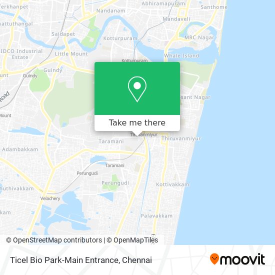Ticel Bio Park-Main Entrance map