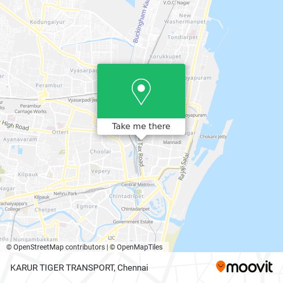 Chennai To Karur Distance By Road How To Get To Karur Tiger Transport In Fort Tondiarpet By Bus, Train Or  Metro?