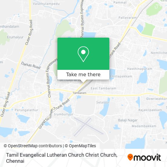 Tamil Evangelical Lutheran Church Christ Church map