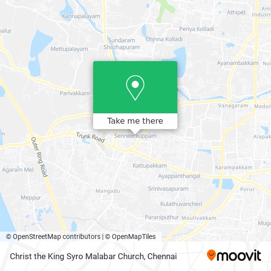 Christ the King Syro Malabar Church map