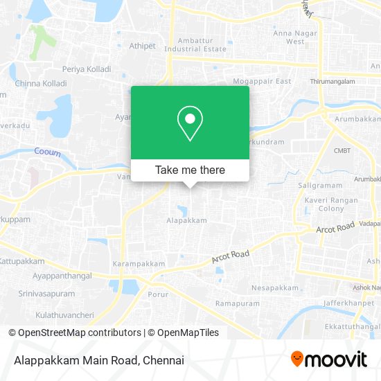 Alappakkam Main Road map