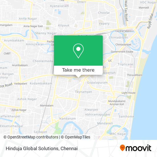 Hinduja Global Solutions map