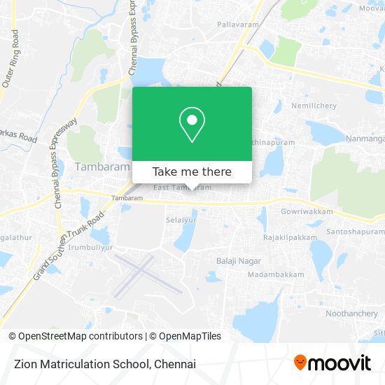 Zion Matriculation School map