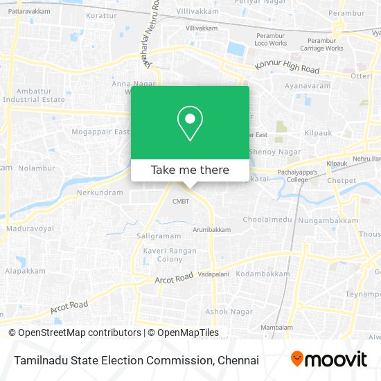 Tamilnadu State Election Commission map