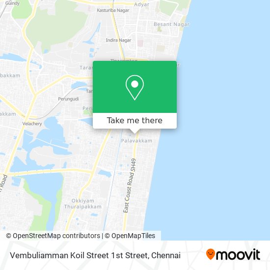 Vembuliamman Koil Street 1st Street map
