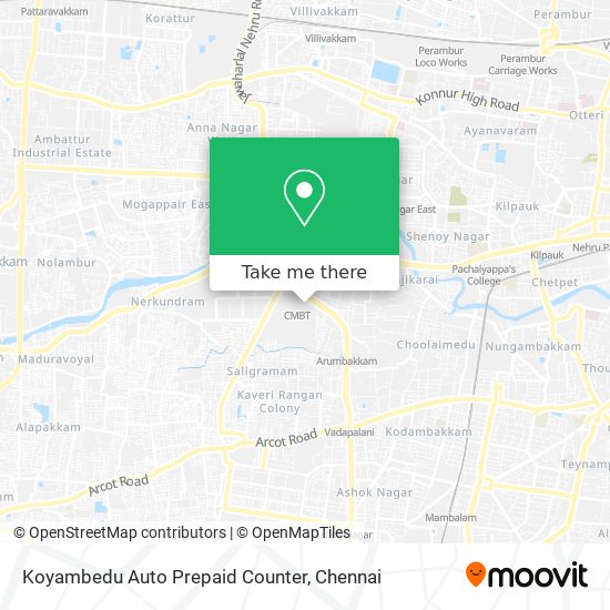 Koyambedu Auto Prepaid Counter map