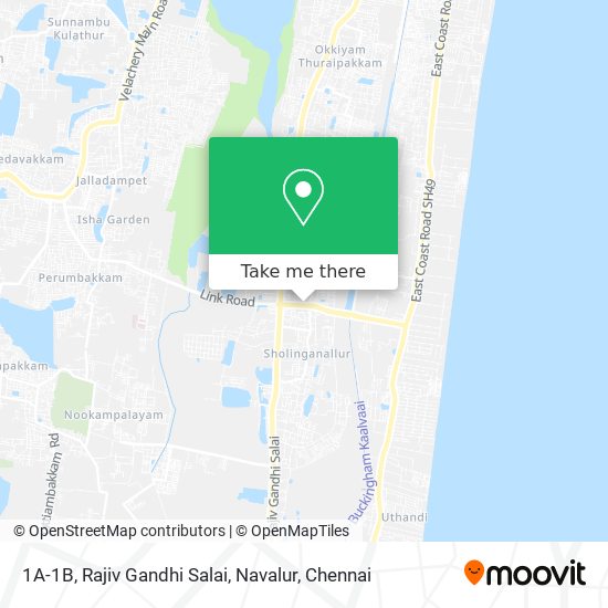 1A-1B, Rajiv Gandhi Salai, Navalur map