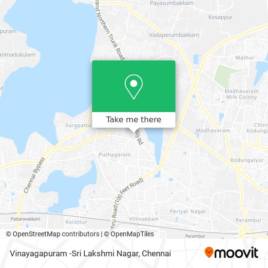 Vinayagapuram -Sri Lakshmi Nagar map