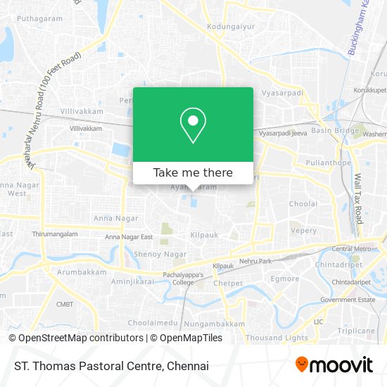 ST. Thomas Pastoral Centre map