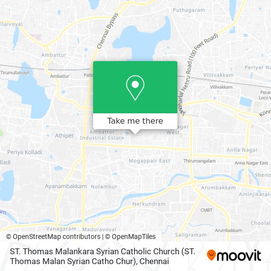 ST. Thomas Malankara Syrian Catholic Church (ST. Thomas Malan Syrian Catho Chur) map