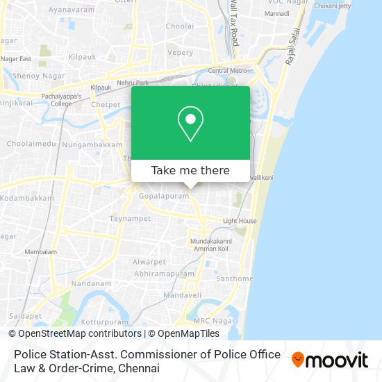Police Station-Asst. Commissioner of Police Office Law & Order-Crime map