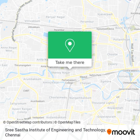 Sree Sastha Institute of Engineering and Technology map