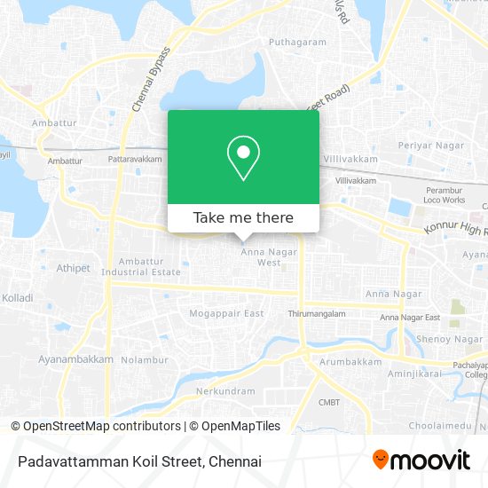 Padavattamman Koil Street map