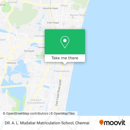 DR. A. L. Mudaliar Matriculation School map