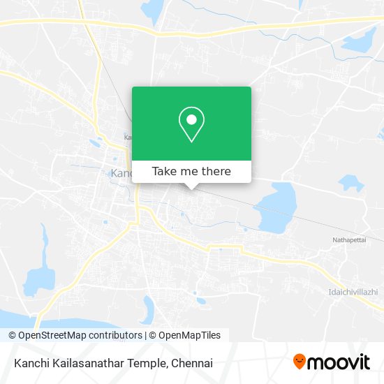 Kanchi Kailasanathar Temple map