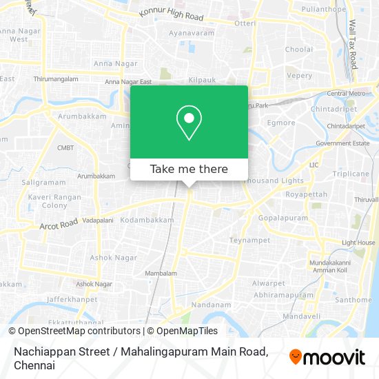 Nachiappan Street / Mahalingapuram Main Road map