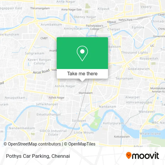 Pothys Car Parking map