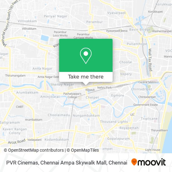 PVR Cinemas, Chennai Ampa Skywalk Mall map