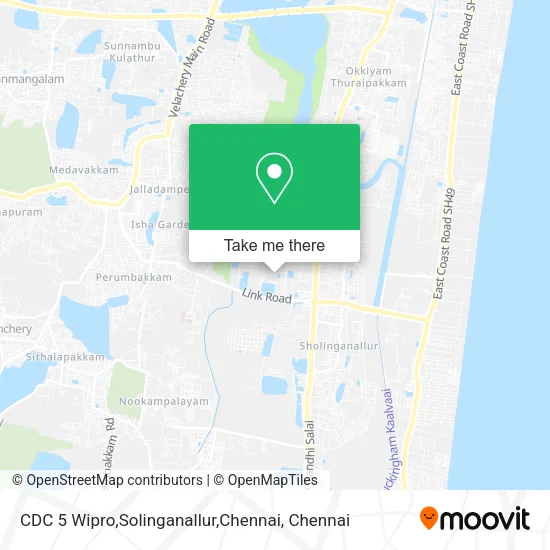 CDC 5 Wipro,Solinganallur,Chennai map