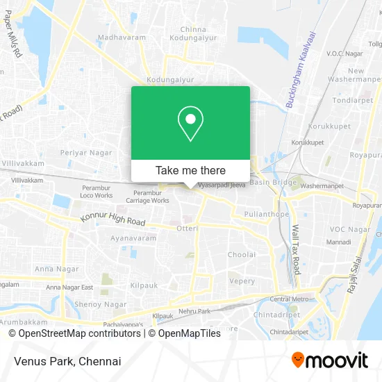 Venus Park map