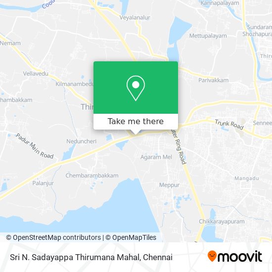 Sri N. Sadayappa Thirumana Mahal map
