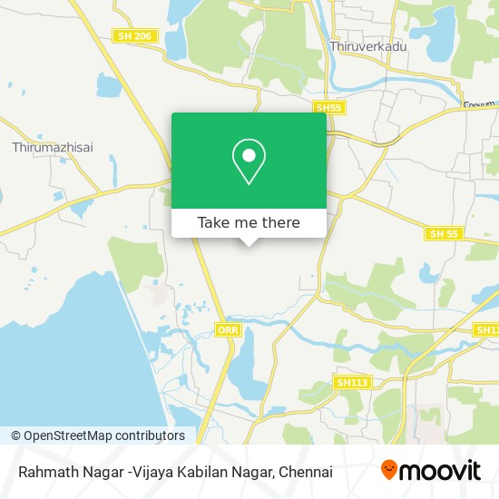 Rahmath Nagar -Vijaya Kabilan Nagar map