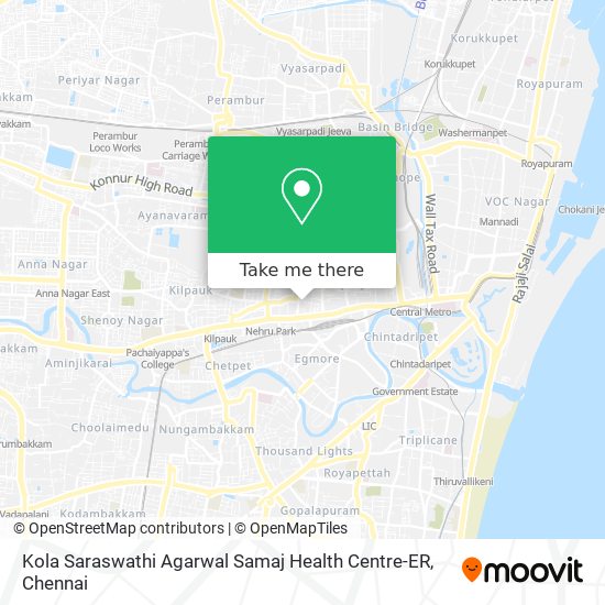 Kola Saraswathi Agarwal Samaj Health Centre-ER map