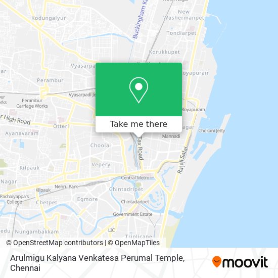 Arulmigu Kalyana Venkatesa Perumal Temple map