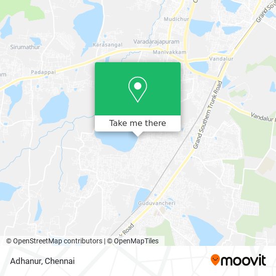 Adhanur map