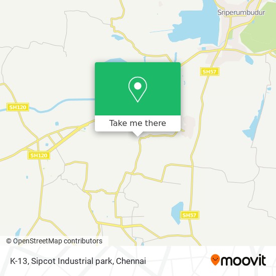 K-13, Sipcot Industrial park map