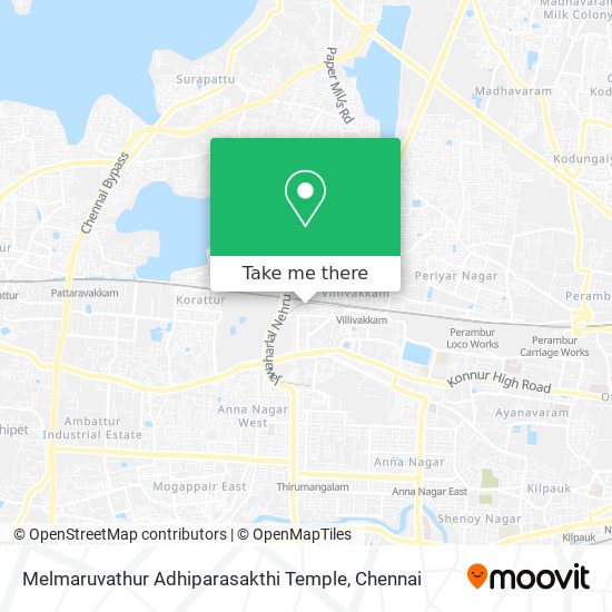 Melmaruvathur Adhiparasakthi Temple map