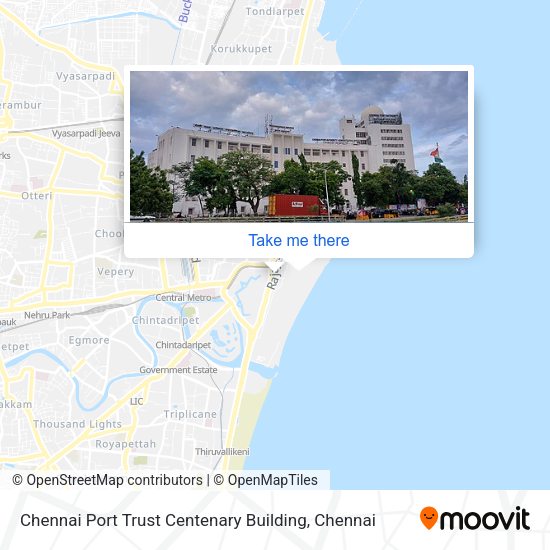 Chennai Port Trust Centenary Building map