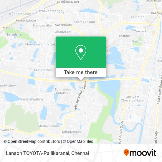 Lanson TOYOTA-Pallikaranai map