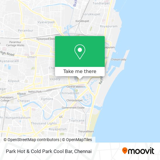 Park Hot & Cold Park Cool Bar map